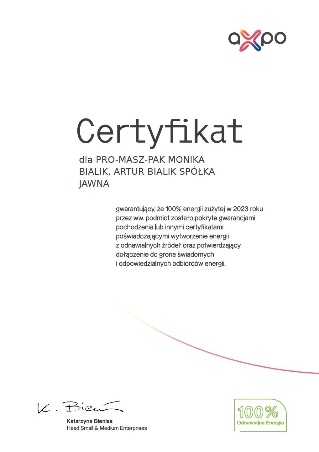 Certyfikat